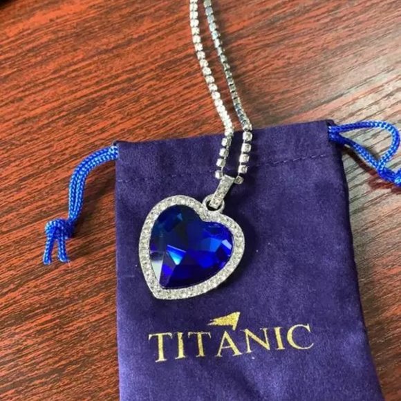 🌟HP🌟“Heart of the Ocean” Titanic Necklace - Picture 4 of 8